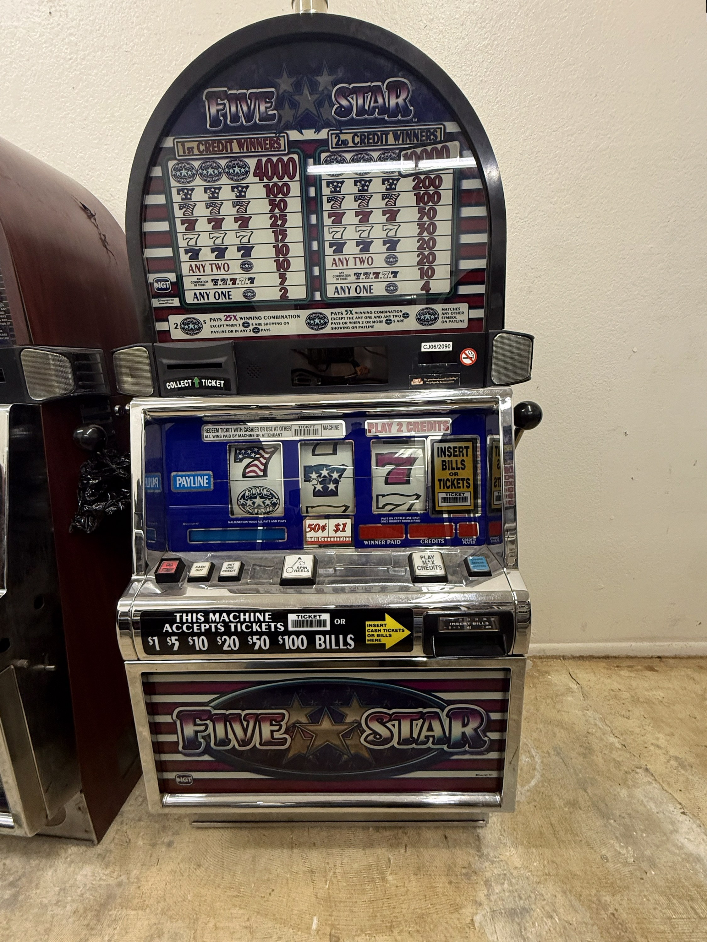IGT Reel Spinner Five Star