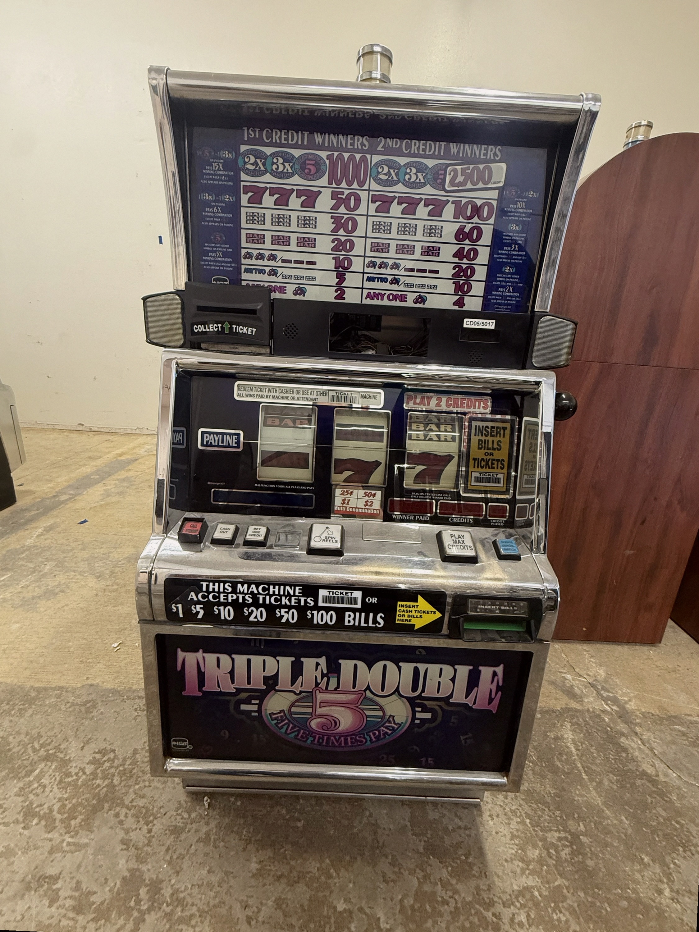 IGT Reel Spinner Triple Double 5 Times Pay