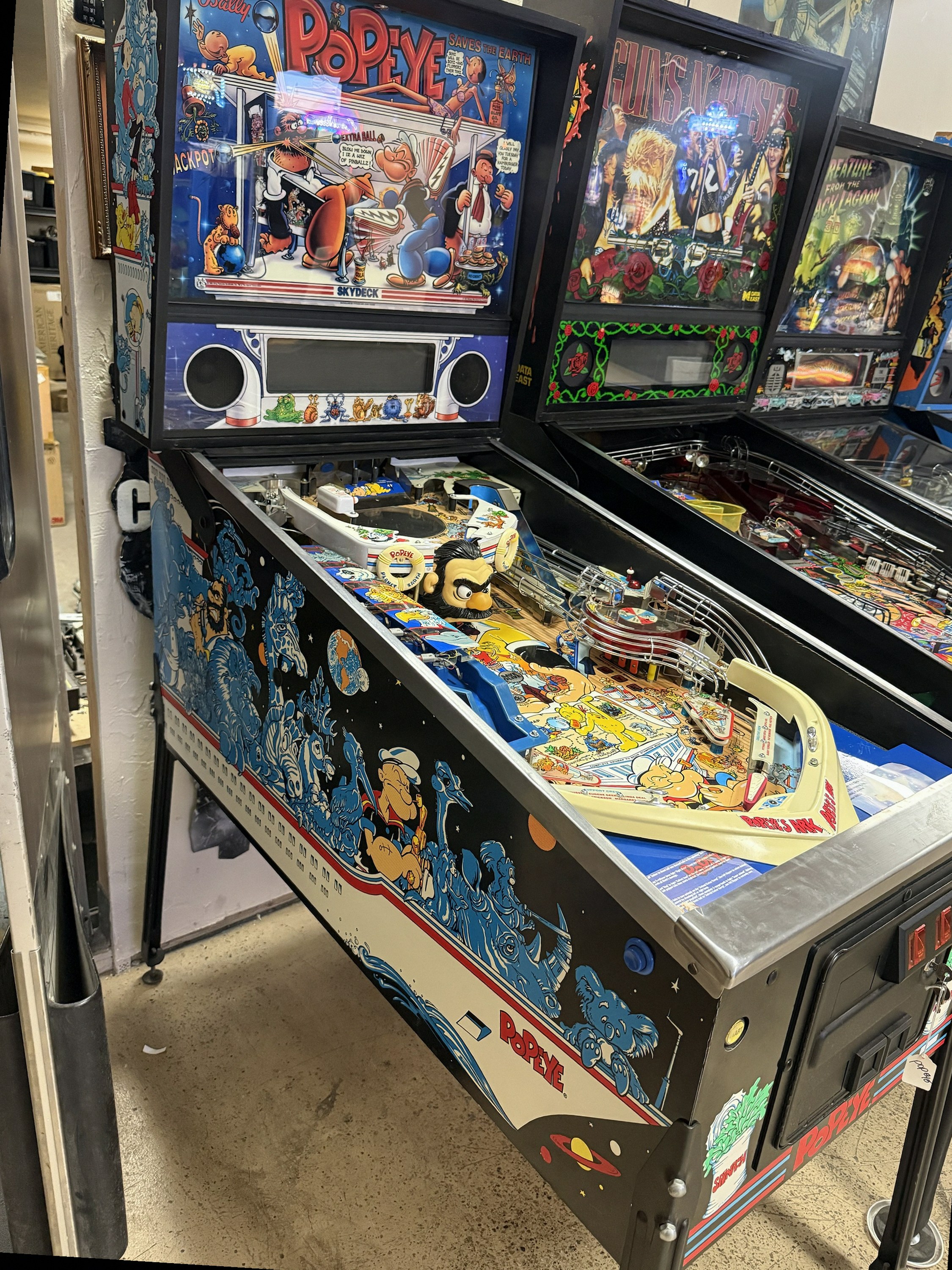 Popeye Pinball Machine